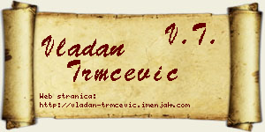 Vladan Trmčević vizit kartica